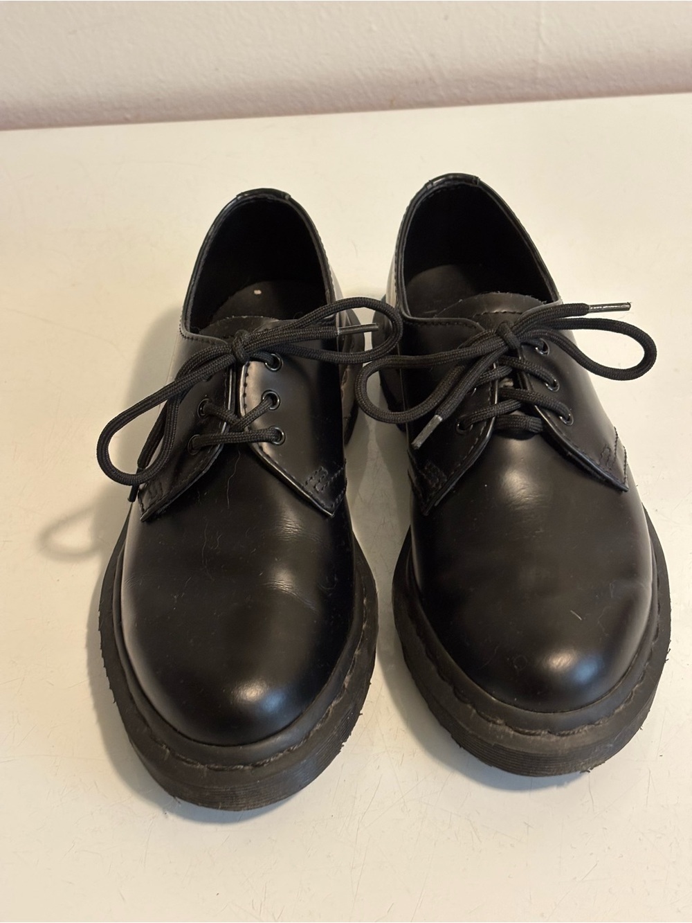 Dr. Martens Black Leather 3-Eye Oxford Shoes